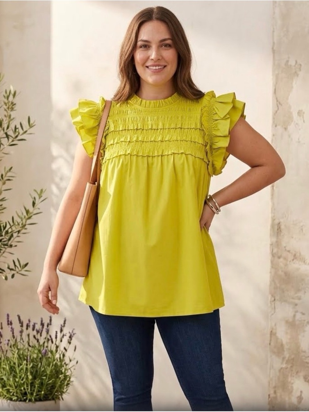 NWT $59 Marc Jacob’s 2X ruffle cap sleeves shirt 1991